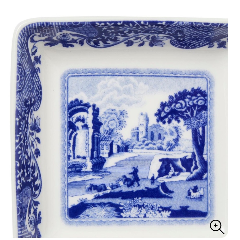 Spode Blue Italian Square Dish